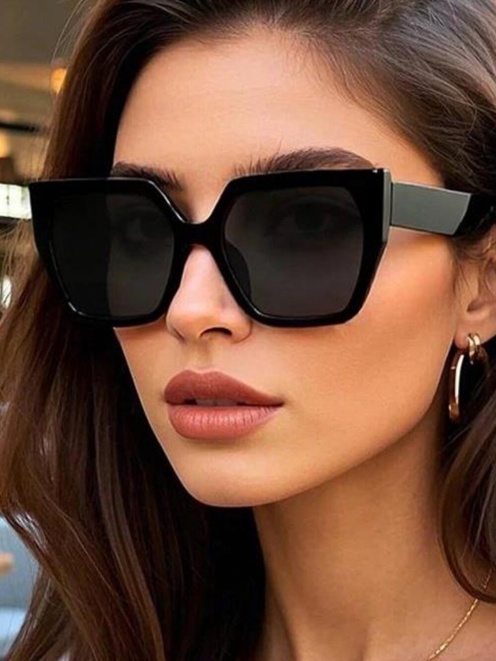 Retro Large Frame Square Sunglasses